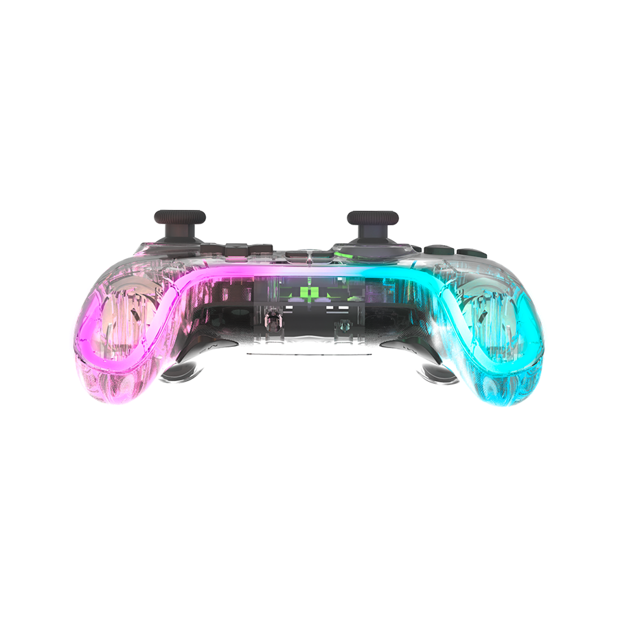 Game Pad SPEEDLINK RAIT NX RGB Gamepad - Wireless/Wired, PC/Android/Switch OLED/Lite, clear transparent, SL-650115-CR