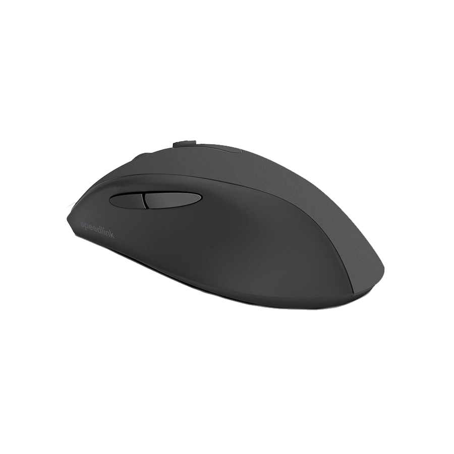 Miš SPEEDLINK AXON Silent & Antibacterial Rechargeable Mouse - Wireless, USB-A/-C, rubber-black, SL-630004-RRBK