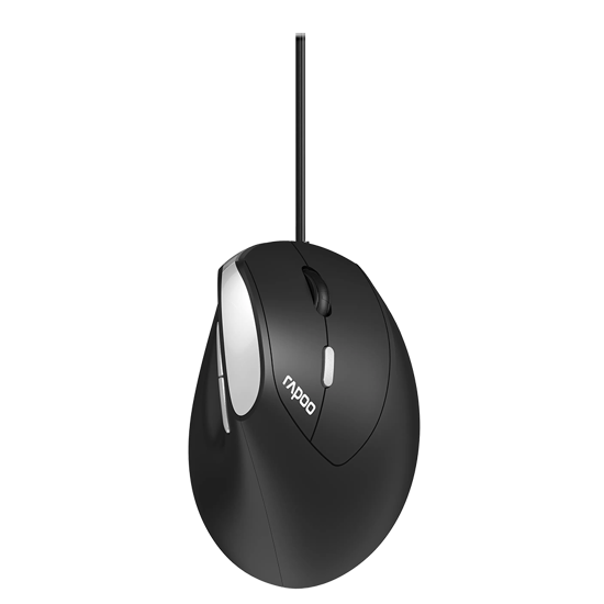 Picture of Miš RAPOO EV200.BLK Wired Ergonomic Mouse, R-13532