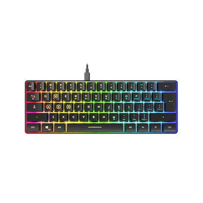 Tastatura SPEEDLINK LETOS RGB 60% Gaming Keyboard, black - US layout, SL-670014-BK-US