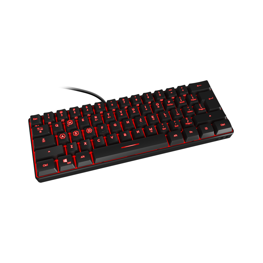 Tastatura SPEEDLINK LETOS RGB 60% Gaming Keyboard, black - US layout, SL-670014-BK-US