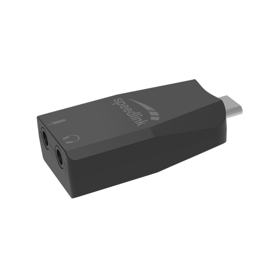 Picture of Zvučna kartica SPEEDLINK VIGO USB-C Sound Card, black, SL-880501-BK