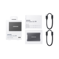 Picture of EXT.SSD SAMSUNG Portable T7 2TB USB 3.2 Gen 2 Sequential Read/Write : Up to 1,050MB/sec /Up to 1,000 MB/sec/titan grey/MU-PC2T0T/WW
