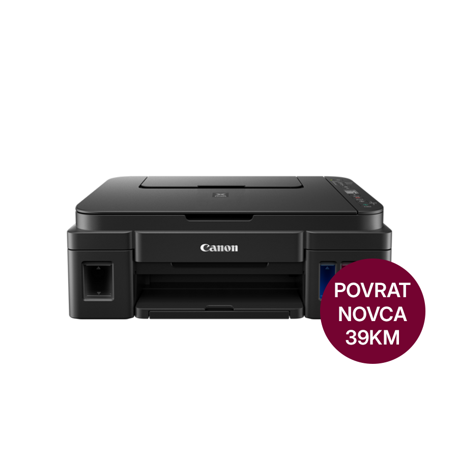Printer Canon PIXMA G3410 print/scan/copy 8,8 str/min BK. 5 str/min kolor. USB. WiFi. tinte GI490