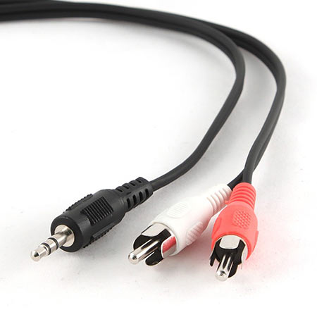 Audio kabl GEMBIRD CCA-458-10M, 3,5mm stereo to 2 phono, 10m