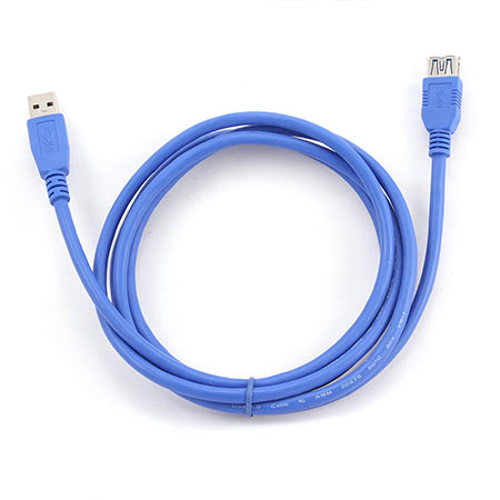 USB 3.0 kabal, 3m, A-A BLACK ext cable, GEMBIRD CCP-USB3-AMAF-10 - Image 2
