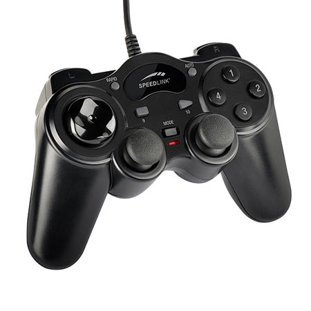 Game Pad SPEEDLINK THUNDERSTRIKE USB, black for PC, black, SL-6515-BK - Image 2