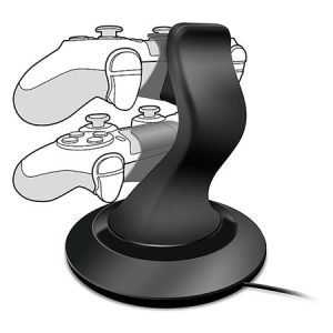 SPEEDLINK TWINDOCK punjač za dva PS4 game pad-a, black, SL-4511-BK