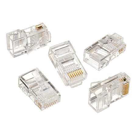 UTP konektor GEMBIRD RJ45, cat.5 8P8C, 30u gold plated, LC-8P8C-001 - Image 2