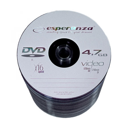 DVD-R ESPERANZA, 4,7GB, X16, Spindle, 100 kom, 1106