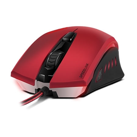 Miš SPEEDLINK LEDOS Gaming, red, red LED, 3000dpi, dpi switch, sniper function, SL-6393-RD - Image 2