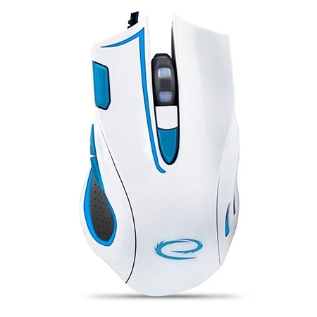 Miš ESPERANZA GAMING HAWK 7D MX401, WHITE-BLUE, 2400dpi, double-click, ergonomic, EGM401WB - Image 5