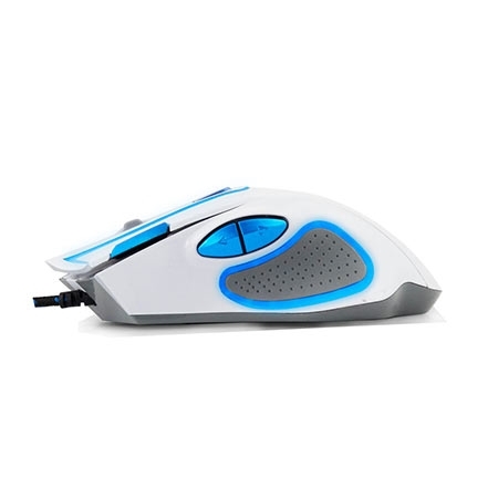 Miš ESPERANZA GAMING HAWK 7D MX401, WHITE-BLUE, 2400dpi, double-click, ergonomic, EGM401WB - Image 7