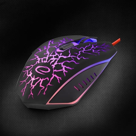 Miš ESPERANZA GAMING LIGHTNING 6D MX211, 2400dpi, ergonomic, EGM211R - Image 2