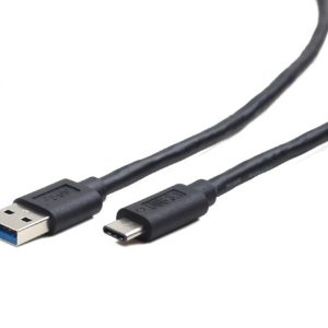 USB 3.0 kabal AM to Type-C AM/CM, 1,8m, BLACK, GEMBIRD CCP-USB3-AMCM-6