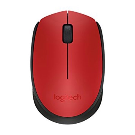 Miš LOGITECH M171, wireless, red, 910-004657/641
