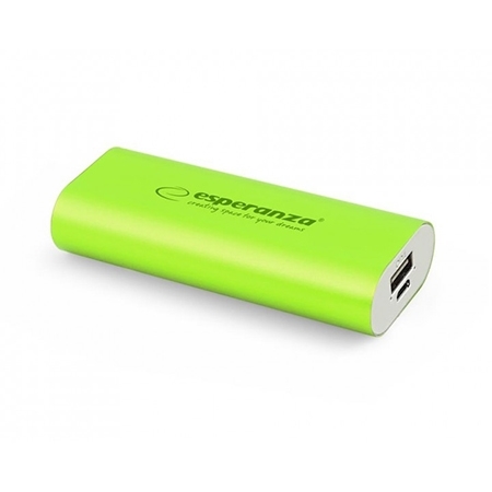 PowerBank ESPERANZA HADRON, 4400mAh, GREEN, EMP105G