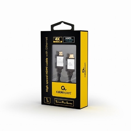 HDMI kabl GEMBIRD, High speed HDMI cable with Ethernet "Select Plus Series", 1 m, CCB-HDMIL-1M