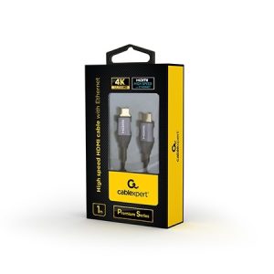 HDMI kabl GEMBIRD, High speed with Ethernet "Premium series", 5 m, CCBP-HDMI-5M