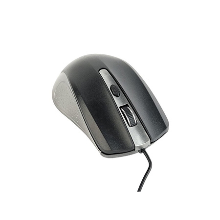 Miš GEMBIRD MUS-4B-01, optical, black/space gray, 1000dpi, 3 button - Image 2