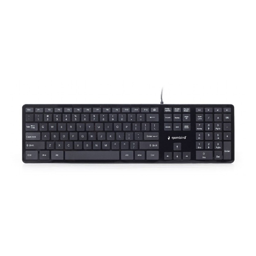 Tastatura GEMBIRD Multimedia chocolate, KB-MCH-02 USB, USA layout - Image 3