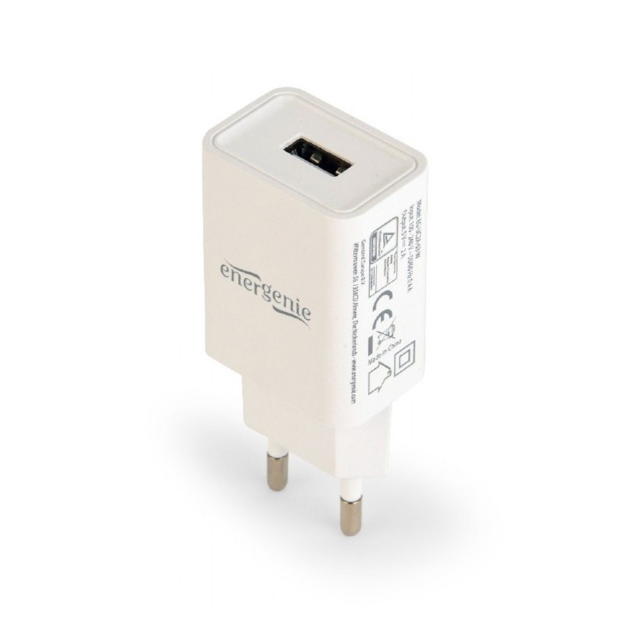USB univerzalni punjač, 5V, 2,1A, GEMBIRD EG-UC2A-03-W, white