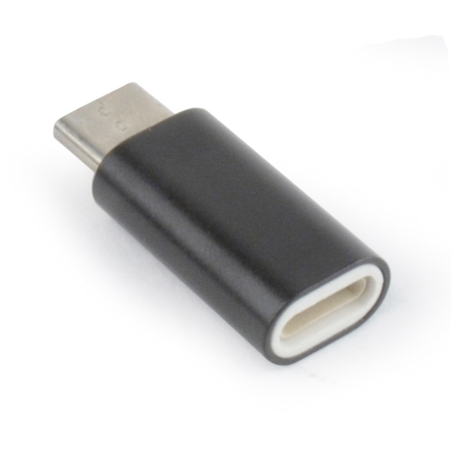 USB adapter iPhone (female) to Type-C (male), BLACK, GEMBIRD A-USB-CM8PF-01 - Image 2