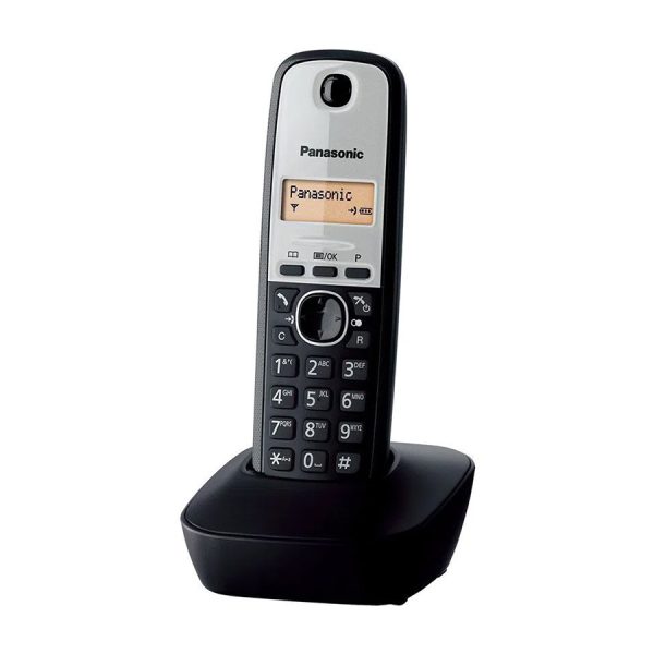 KX-TG1911FXG Panasonic telefon crni. 1,25″ LCD ekran, Tel. imenik 50 brojeva, prikaz pozivnog broja na čekanju. Mute.