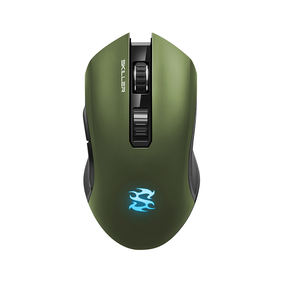 Miš SHARKOON gaming Skiller SGM3, green optical, 6000 dpi, 7 buttons, USB