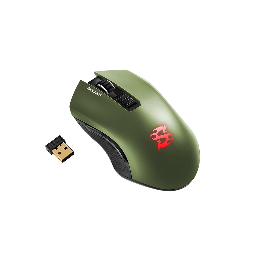 Miš SHARKOON gaming Skiller SGM3, green optical, 6000 dpi, 7 buttons, USB - Image 2
