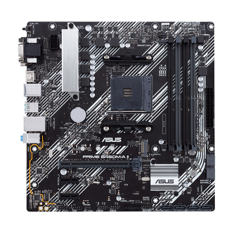 ASUS MB PRIME B450M-A II AMD B450;AM4;4xDDR4 VGA,DVI,HDMI;micro ATX - Image 2