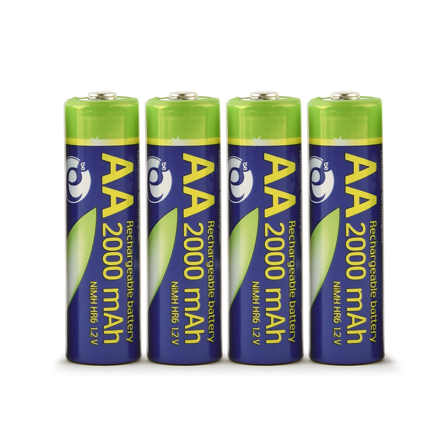 Gembird punjive baterije NiMH AA 4kom 2000mAh, EG-BA-AA20R4-01 - Image 2