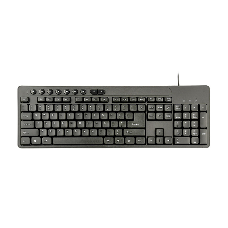 Tastatura + miš GEMBIRD, KBS-UM-04, multimedia USB, USA layout - Image 2