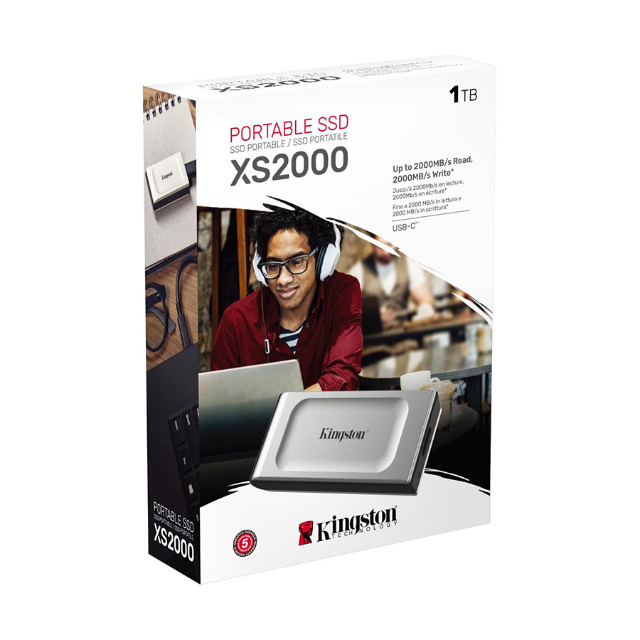 EXT.SSD 1TB Kingston USB-C SXS2000/1000G R/W:2000/2000MBs