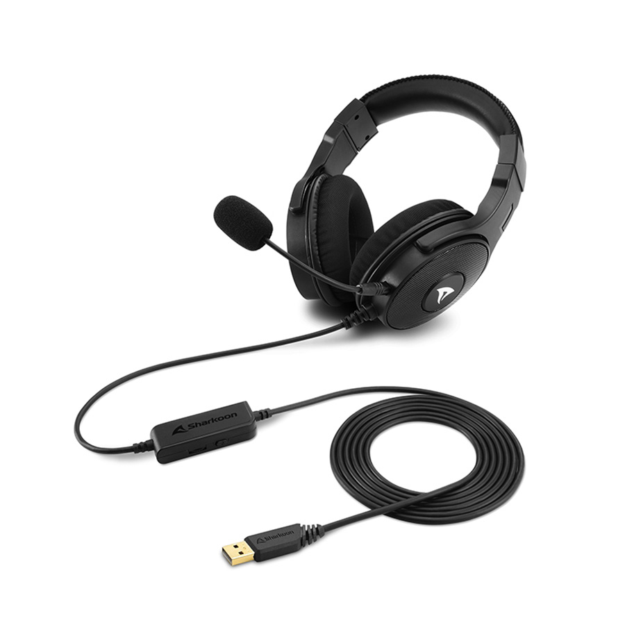 Slušalice sa mikrofonom SHARKOON gaming RUSH ER40, USB - Image 3