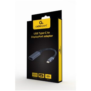 Type-C to DP, adapter kabl, GEMBIRD USB-C to DisplayPort A-USB3C-DPF-01
