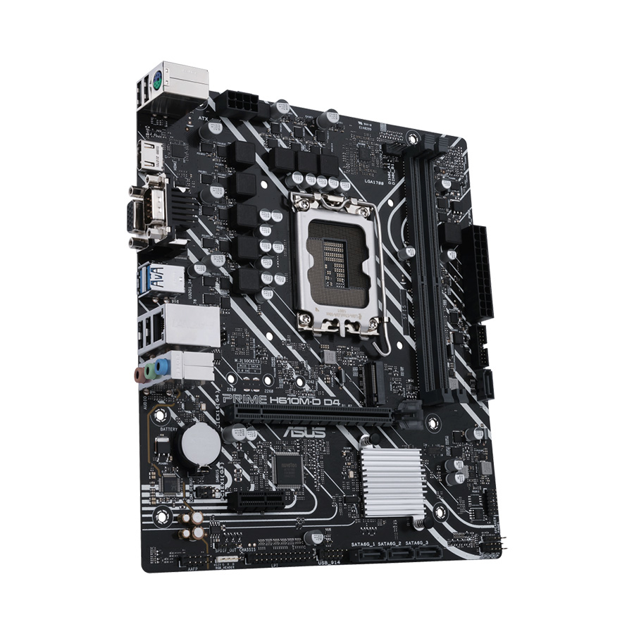 ASUS MB PRIME H610M-D D4 Intel H610, LGA1700 2xDDR4, VGA, HDMI, mATX - Image 2
