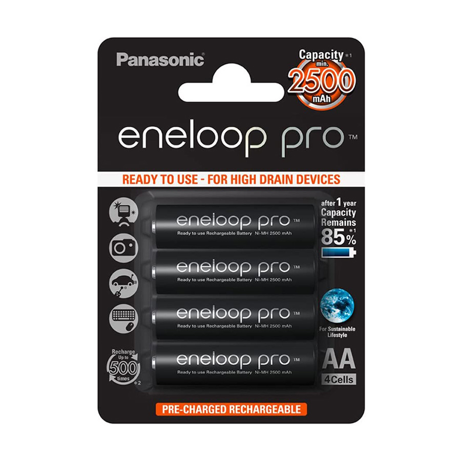 PANASONIC punjive baterije eneloop pro AA/4B 4 kom. (BK-3HCDE/4BE)