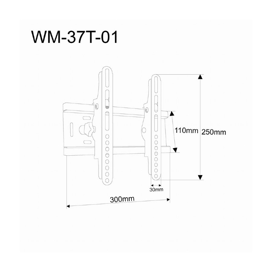Zidni nosač GEMBIRD WM-37T-01 nagib,17”-43” - Image 4