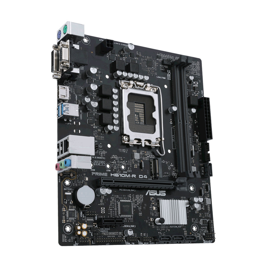 ASUS MB PRIME H610M-R D4-SI Intel H610;LGA1700 2xDDR4;m.2;VGA,DVI,HDMI;mATX - Image 2