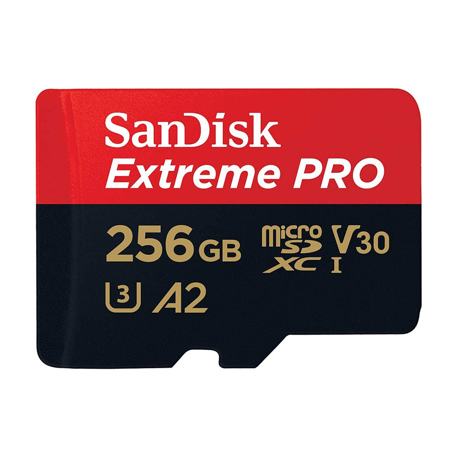Micro SD SanDisk SDXC 256GB Extreme Pro - 200MB/s A2 C10 V30 SDSQXCD-256G-GN6MA