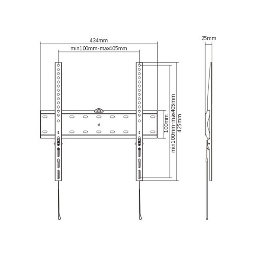 Zidni nosač GEMBIRD WM-55F-02 fiksni, 32”-55” - Image 2