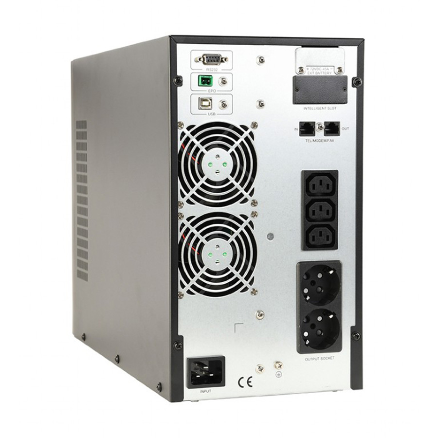 UPS GEMBIRD Online UPS, 3000 VA, 2700W, Online. EG-UPSO-3000 - Image 2