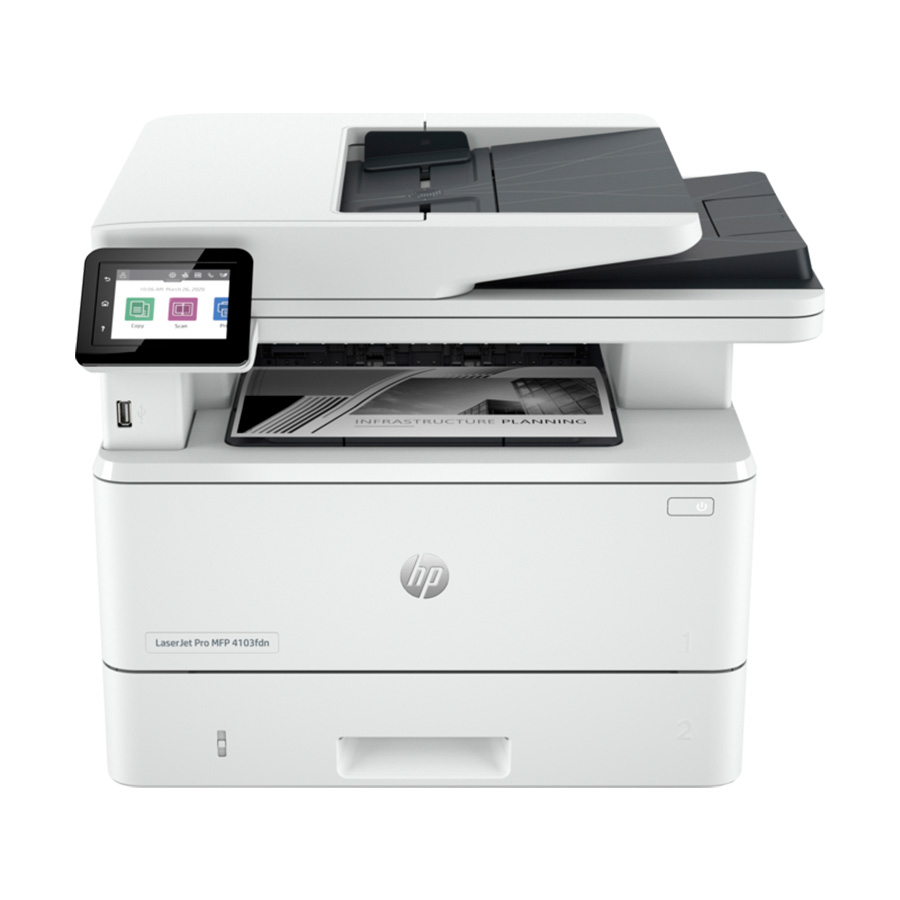 Printer HP LaserJet Pro MFP 4103fdn Print/copy/scan/fax 40str/min duplex+ADF+LAN 2Z628A - Image 2