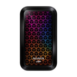 SSD EXT ADATA RGB SE770G 512GB USB3.2 Read Up to 1000MB/s Write Up to 800MB/s Type-C Gaming and Personal External SSD ASE770G-512GU32G2-CBK