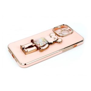 ZAŠTITNA MASKA TPU FRONDY BEAR IPHON 13 PRO ROSE-GOLD