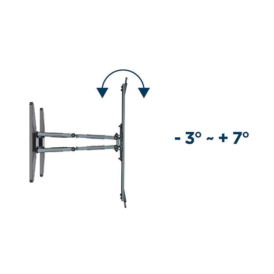 Zidni nosač GEMBIRD WM-80STR-01, Rotating full motion, 40" - 80" - Image 2