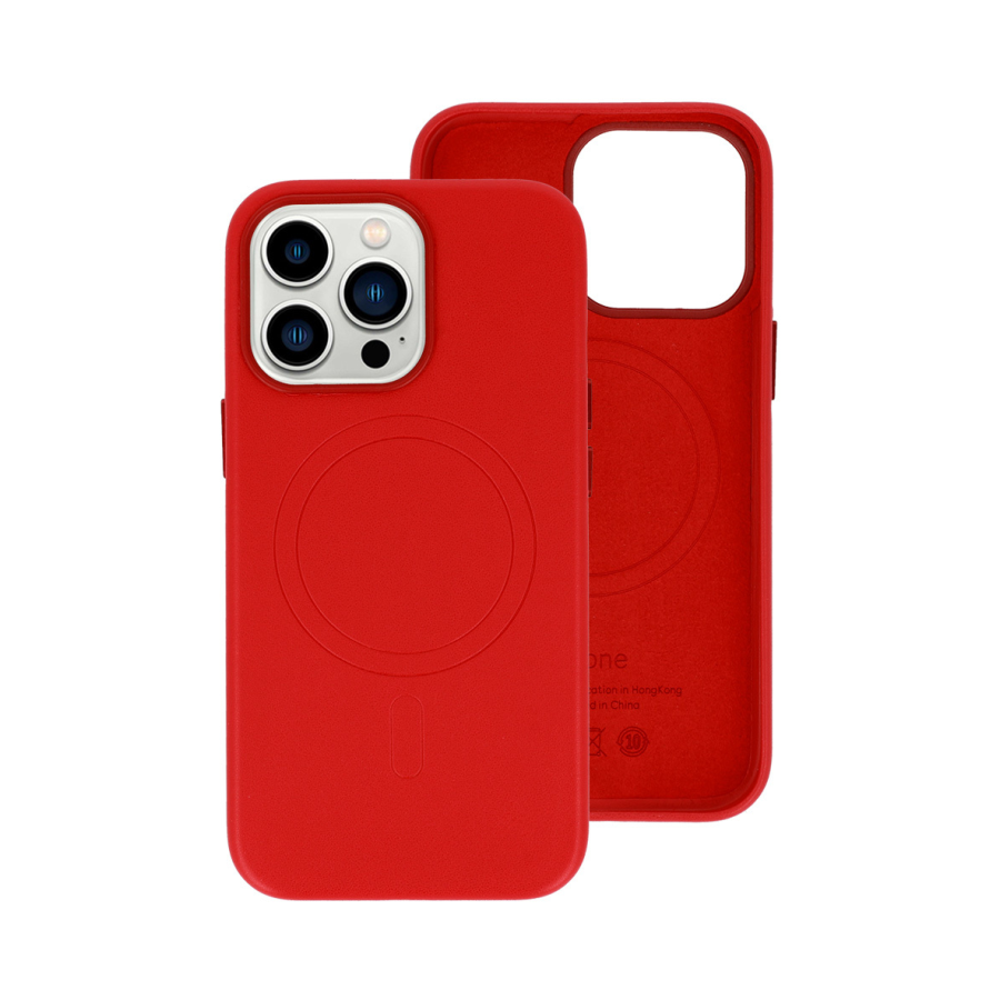 MAGSAFE KOŽNA TORBICA ZA IPHONE 13 RED