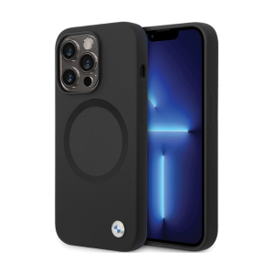 ORIGINAL CASE BMW SIGNATURE LIQUID SILICONE MAGSAFE BMHMP14SSILBK2 FOR IPHONE 14 PRO BLACK