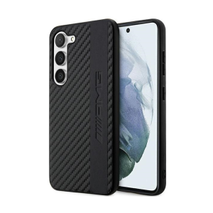 ORIGINALNA AMG FUTROLA SA UGLJIČNIM TRAKAMA I RELJEFNIM AMHCS23MBLSCA ZA SAMSUNG GALAXY S23 PLUS CRNA